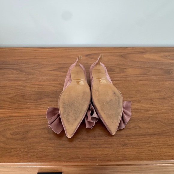 Sam Edelman Mauve Suede Bow Heels - Picture 7 of 7
